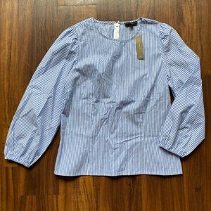 NWT J. CREW Striped Blouse Size 4